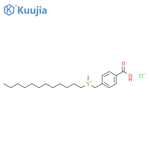 Sulfonium, [(4-carboxyphenyl)methyl]dodecylmethyl-, chloride structure