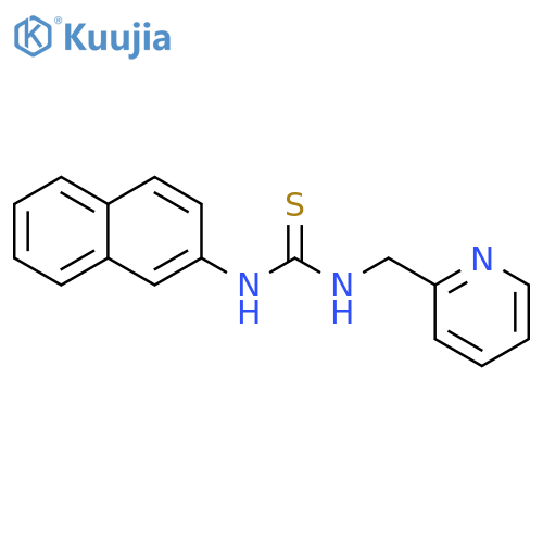 Thiourea, N-2-naphthalenyl-N'-(2-pyridinylmethyl)- structure
