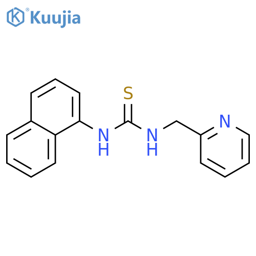 Thiourea, N-1-naphthalenyl-N'-(2-pyridinylmethyl)- structure
