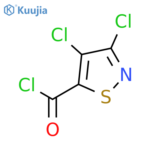 dichloro-1,2-thiazole-5-carbonyl chloride structure