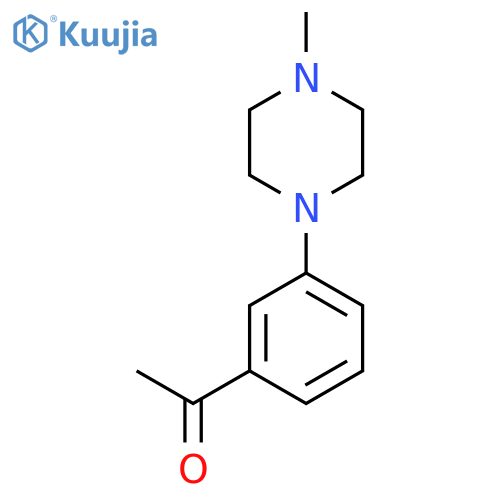 1-[3-(4-METHYL-PIPERAZIN-1-YL)-PHENYL]-ETHANONE structure