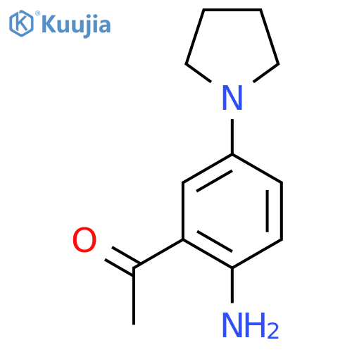 1-(2-Amino-5-(pyrrolidin-1-yl)phenyl)ethanone structure