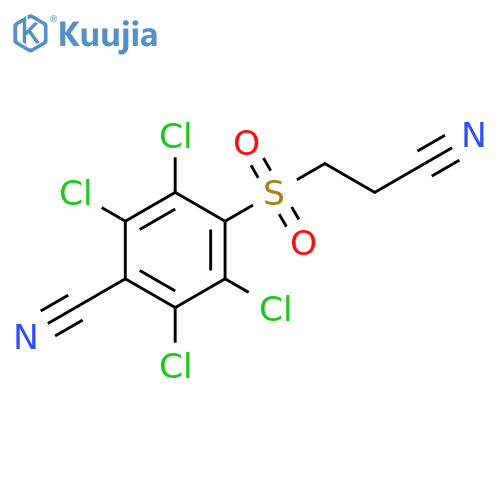 2,3,5,6-tetrachloro-4-[(2-cyanoethyl)sulfonyl]benzonitrile structure