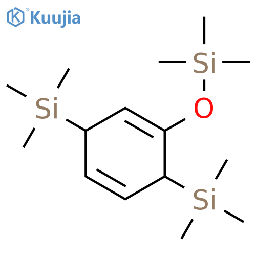 Silane, [2-[(trimethylsilyl)oxy]-2,5-cyclohexadiene-1,4-diyl]bis[trimethyl- structure