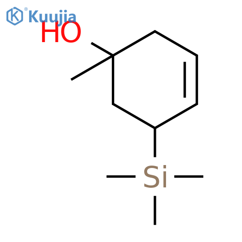 3-Cyclohexen-1-ol, 1-methyl-5-(trimethylsilyl)- structure