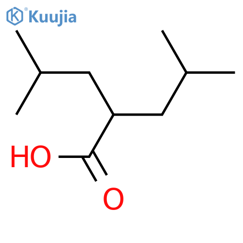 4-methyl-2-(2-methylpropyl)pentanoic acid structure