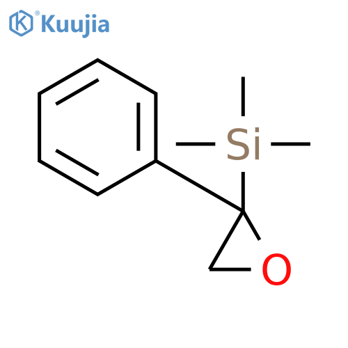 Trimethyl(2-phenyloxiran-2-yl)silane structure