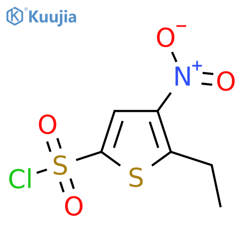 5-ethyl-4-nitrothiophene-2-sulfonyl chloride structure