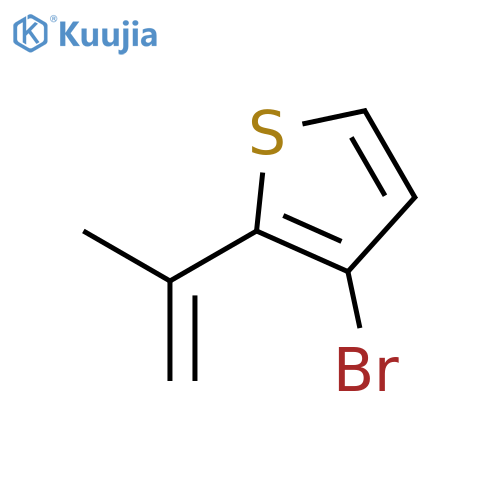 THIOPHENE, 3-BROMO-2-(1-METHYLETHENYL)- structure