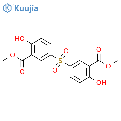 Benzoic acid, 3,3'-sulfonylbis[6-hydroxy-, dimethyl ester (9CI) structure