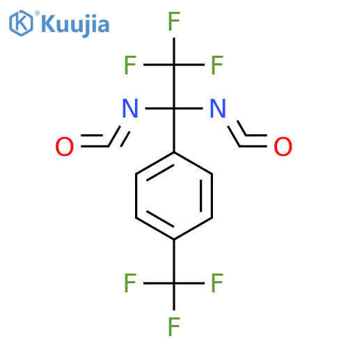 Benzene, 1-(2,2,2-trifluoro-1,1-diisocyanatoethyl)-4-(trifluoromethyl)- structure