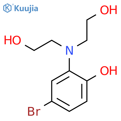 Phenol, 2-[bis(2-hydroxyethyl)amino]-4-bromo- structure