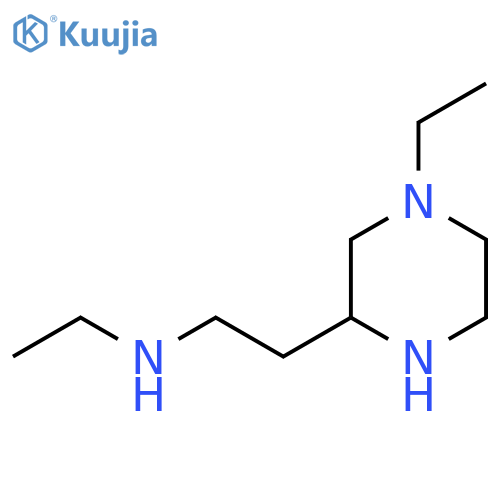N-Ethyl-2-(4-ethylpiperazin-2-YL)ethanamine structure