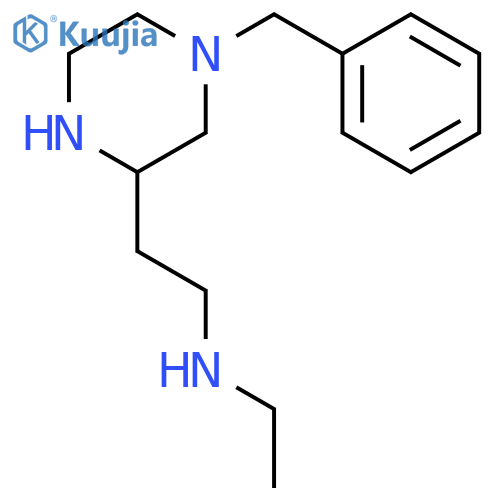 2-PIPERAZINEETHANAMINE, N-ETHYL-4-(PHENYLMETHYL)- structure