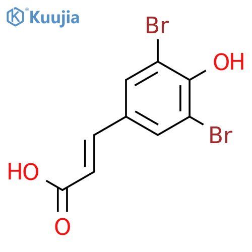 3,5-Dibromo-4-hydroxycinnamicacid structure
