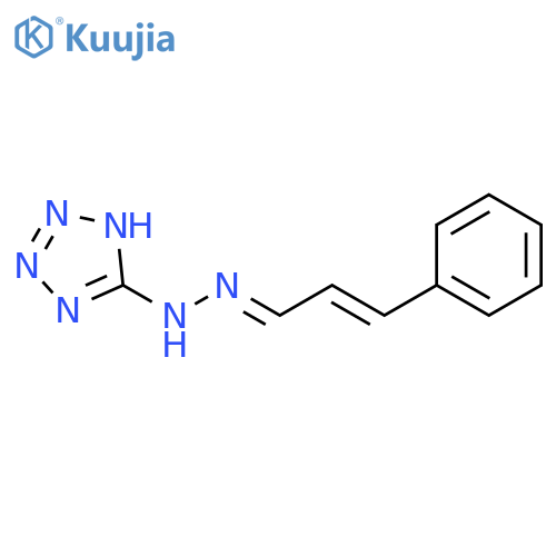 2-Propenal, 3-phenyl-, 1H-tetrazol-5-ylhydrazone structure