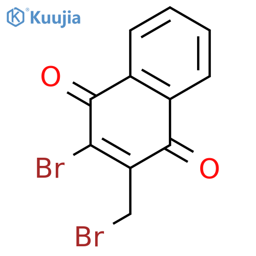 1,4-Naphthalenedione, 2-bromo-3-(bromomethyl)- structure