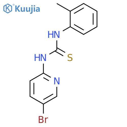 THIOUREA, N-(5-BROMO-2-PYRIDINYL)-N'-(2-METHYLPHENYL)- structure