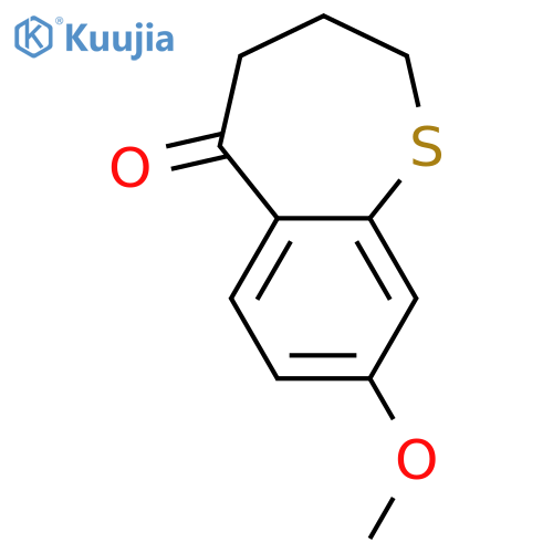 1-Benzothiepin-5(2H)-one, 3,4-dihydro-8-methoxy- structure