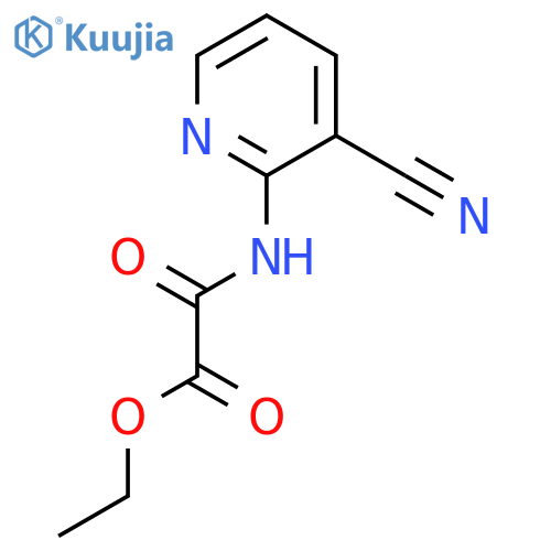 Acetic acid, [(3-cyano-2-pyridinyl)amino]oxo-, ethyl ester structure