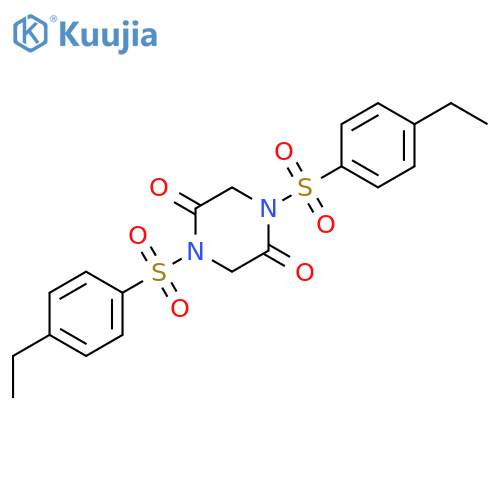 2,5-PIPERAZINEDIONE, 1,4-BIS[(4-ETHYLPHENYL)SULFONYL]- structure