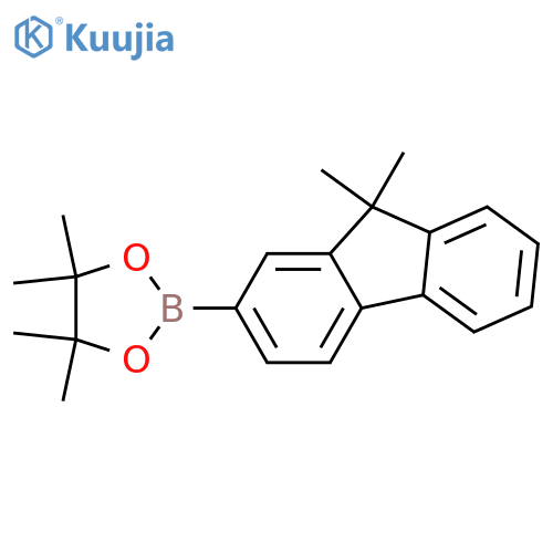 1,3,2-Dioxaborolane, 2-(9,9-dimethyl-9h-fluoren-2-yl)-4,4,5,5-tetramethyl structure