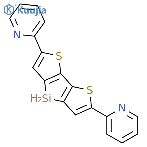 Pyridine, 2,2'-(4H-silolo[3,2-b:4,5-b']dithiophene-2,6-diyl)bis- structure