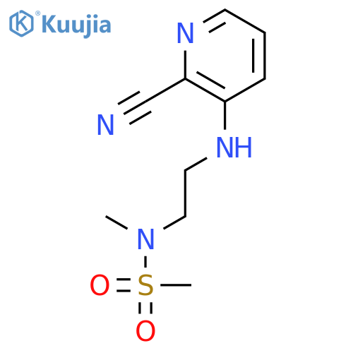 METHANESULFONAMIDE, N-[2-[(2-CYANO-3-PYRIDINYL)AMINO]ETHYL]-N-METHYL- structure