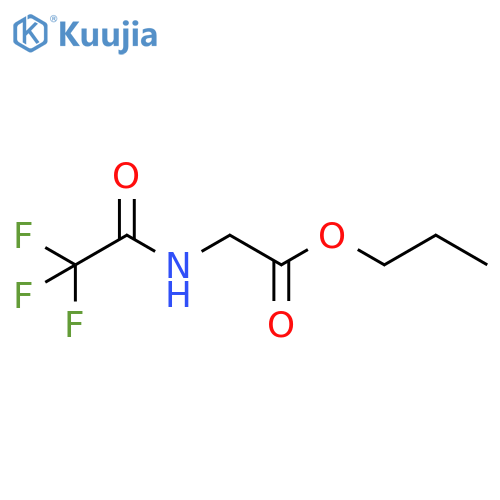 Glycine, N-(trifluoroacetyl)-, propyl ester structure