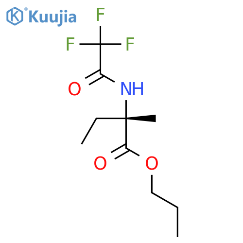D-Isovaline, N-(trifluoroacetyl)-, propyl ester structure