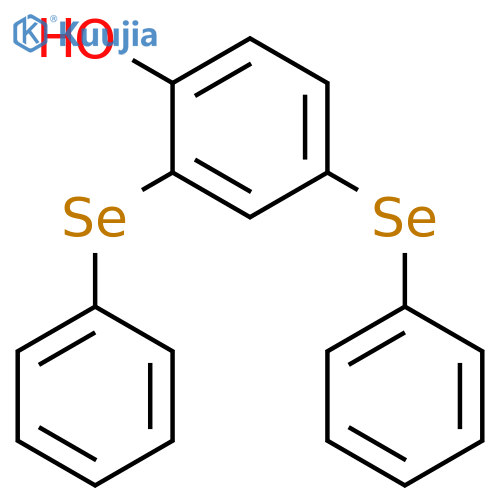 PHENOL, 2,4-BIS(PHENYLSELENO)- structure