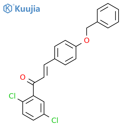 (E)-1-(2,5-Dichlorophenyl)-3-(4-phenylmethoxyphenyl)prop-2-en-1-one structure