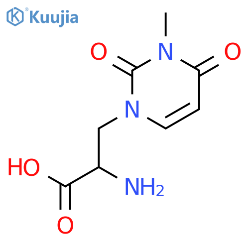 1(2H)-Pyrimidinepropanoic acid, alpha-amino-3,4-dihydro-3-methyl-2,4-dioxo-, (alphaS)- (9CI) structure