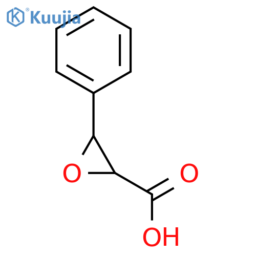oxiranecarboxylic acid, 3-phenyl- (9ci) structure