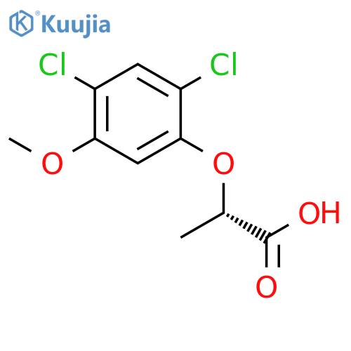 PROPANOIC ACID, 2-(2,4-DICHLORO-5-METHOXYPHENOXY)-, (S)- structure