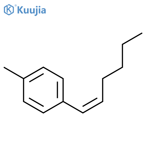 Benzene, 1-(1-hexenyl)-4-methyl-, (Z)- structure