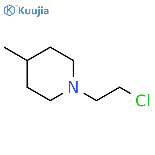 1-(2-chloroethyl)-4-methylpiperidine structure