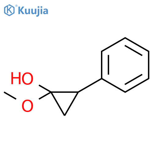 Cyclopropanol, 1-methoxy-2-phenyl- structure
