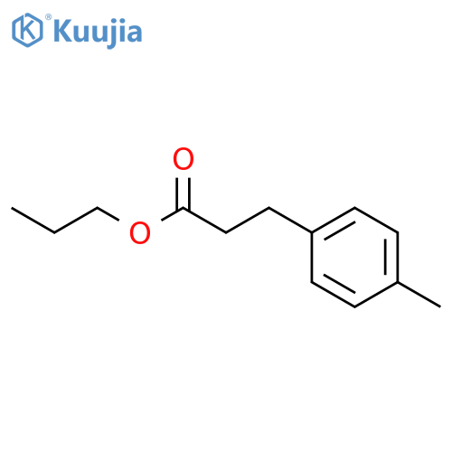 Benzenepropanoic acid, 4-methyl-, propyl ester structure