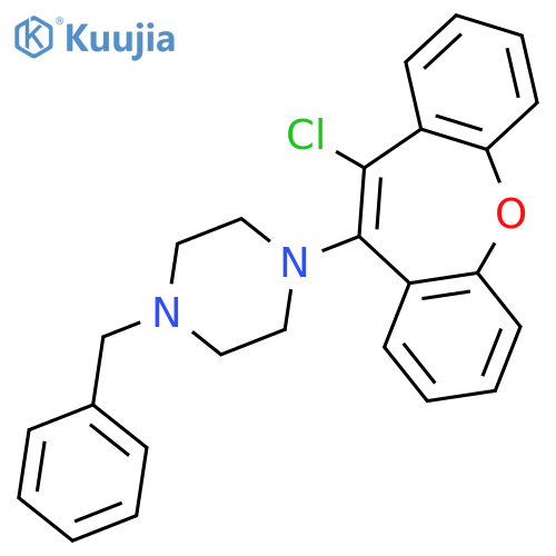 1-benzyl-4-(11-chlorodibenzo[b,f]oxepin-10-yl)piperazine structure