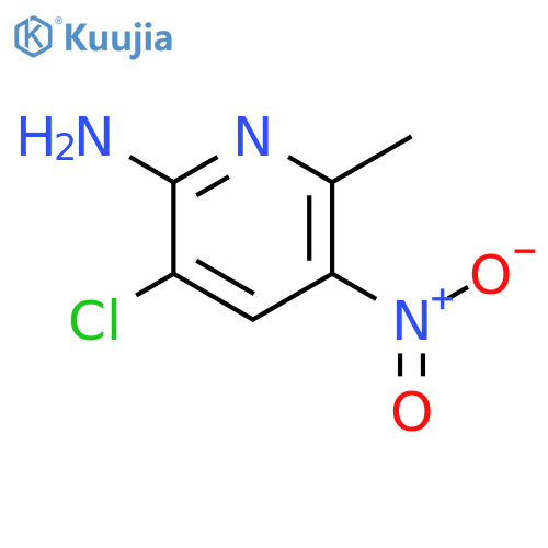 2-Pyridinamine,3-chloro-6-methyl-5-nitro- structure