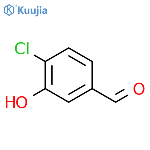 4-Chloro-3-hydroxybenzaldehyde structure