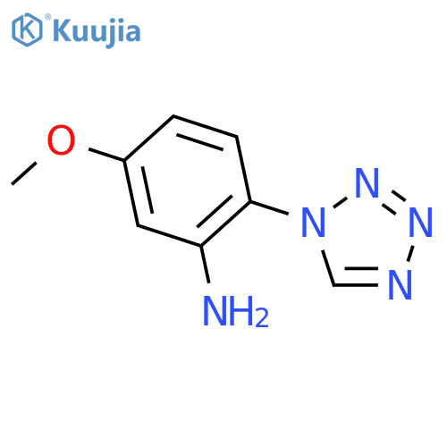 5-Methoxy-2-(1H-tetrazol-1-yl)aniline structure