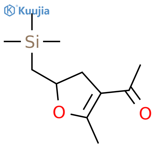 ETHANONE, 1-[4,5-DIHYDRO-2-METHYL-5-[(TRIMETHYLSILYL)METHYL]-3-FURANYL]- structure