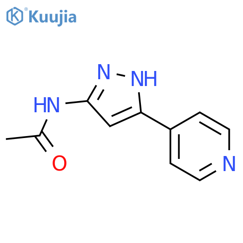 N-(5-pyridin-4-yl-1H-pyrazol-3-yl)-acetamide structure