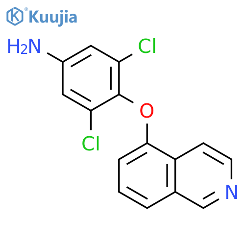 Benzenamine, 3,5-dichloro-4-(5-isoquinolinyloxy)- structure