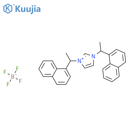 1,3-Bis((S)-1-(naphthalen-1-yl)ethyl)-1H-i
midazol-3-ium tetrafluoroborate structure