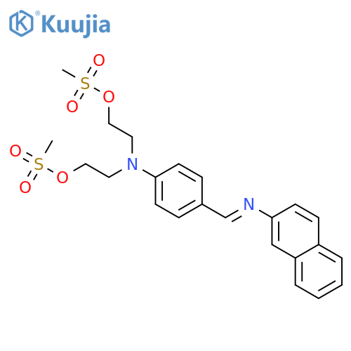 Ethanol,2,2'-[[4-[(2-naphthalenylimino)methyl]phenyl]imino]bis-, dimethanesulfonate(ester), monohydrochloride (9CI) structure