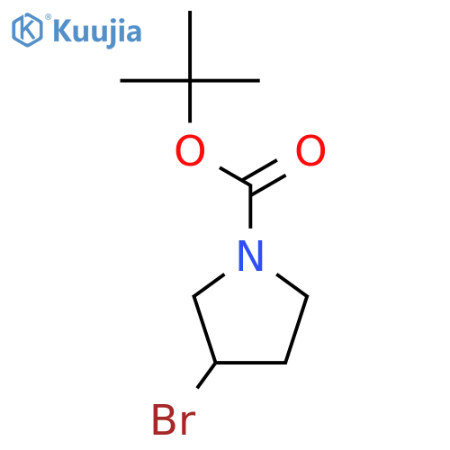 tert-butyl (3R)-3-bromopyrrolidine-1-carboxylate structure