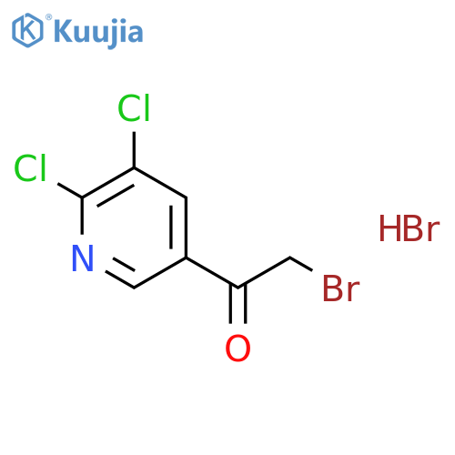 Ethanone, 2-bromo-1-(5,6-dichloro-3-pyridinyl)-, hydrobromide structure
